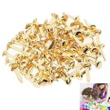 100 Stück Musterbeutelklammern, Musterklammern, Rundkopfklammern, Metall...