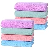 ZQuintuplian Waschlappen, 30 x 30 cm, weiche Baumwolle, Make-up-Entferner,...