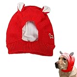 Hund WintermüTze,HundemüTze Winter,Haustier Pompon StrickmüTzebaumwollstrickmüTze FüR...