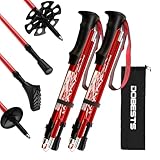 DOBESTS Wanderstöcke, Nordic Walking Stöcke Aluminium, mit extra Gummipuffer und...