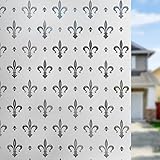 Fensterfilm Retro Transparent Sonnencreme Anti UV No-Kleber Glasfilm Dekorative...