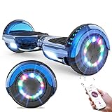 GeekMe Hoverboards 6.5”Zweimotoren 2-Rad-Hoverboards Hoverboards mit LED-Leuchten...