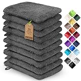NatureMark 10x Waschhandschuhe aus Frottee 100% Baumwolle – Weich und Robust, Ideal für...