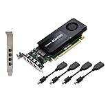 Nvidia Quadro K1200 4GB Professional Grafikkarte - 512 Cuda Cores, 3840 x 2160...