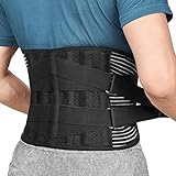 FREETOO Rückenbandage mit Stützstreben Verstellbare Zuggurte und Atmungsaktiver...