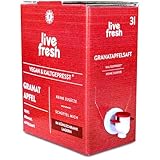 LiveFresh Granatapfelsaft 3L Kaltgepresst¹ | 100% Granatapfel Direktsaft aus...