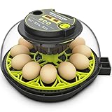 TRIOCOTTAGE Brutautomat 12 Eier mit Feuchtigkeit,Wasserversorgung,Automatischem Eierwender...