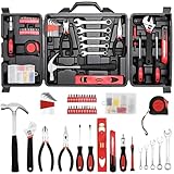TLGREEN Werkzeugkoffer Werkzeugkasten Haushalt 147 teiliges Werkzeugset in stabilem...