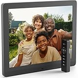 Pix Star - Digitaler Bilderrahmen 15 Zoll mit Bewegungsmelder - Elektronisches Smart...