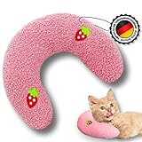 TierPeets® Nacken-Katzenkissen mit Katzenspielzeug,Beruhigendes Kuschelkissen für...