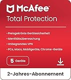 McAfee Total Protection 2024, 5 Geräte | 2-Jahres-Abonnement | Antivirus,...
