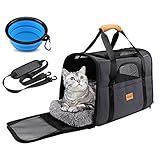 Morpilot Katzentransportbox für große Katzen und Welpen bis 7kg, Katzenbox...