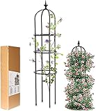 LIBRNTY Rankhilfe Obelisk,Rankobelisk,Kletterhilfe Pflanzenstützen Rankkäfige,Rustproof...