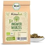 Ingwerwurzel Tee BIO (250g) | Ingwertee | Bio-Ingwer getrocknet geschnitten vom Achterhof