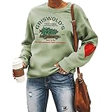 Damen-Sweatshirt „Griswold's Tree Farm“, mir rotem Herz, Weihnachten, Familie, Grafik,...