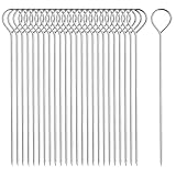 Xzeemo 50 Stück Grillspieße Edelstahl, 15CM Schaschlikspieße, Rouladennadeln,...