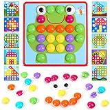 Japace Mosaik Steckspiel Kinder, Montessori Spielzeug ab 2 3 4 Jahre, Steckmosaik...