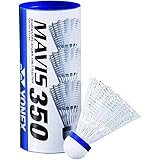 YONEX Unisex Badminton-ball Mavis 350 6er Dose Badmintonshuttle, Weiß, M EU