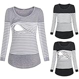 Stilloberteil - T-Shirt Nursing Umstandstop Stillshirts Stillshirt Stillkleidung...