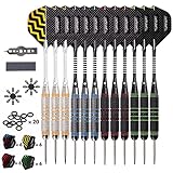 Turnart Dartpfeile Metallspitze -12 Stück 24 Gramm Profi Steel Darts Pfeile...