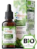 Vihado Natur Bio Hanföl Keto Tropfen aus Hanfsamenöl hochdosiert - Omega 3 Öl vegan -...