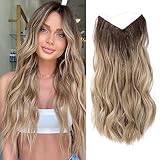 Ms Taj Invisible Secret Wire Extensions 50cm,mit Einstellbarer Größe Ombre Blonde...