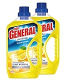 Der General Universal Frische Zitrone, Allzweckreiniger, 2 x 750 ml, Universalreiniger...