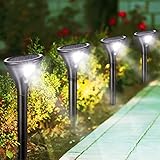 Solarlampen für Außen,Litake 4 Stück Solar Gartenleuchte 2 Modi Solarleuchten mit...