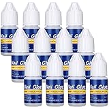 12 Flaschen Nagelkleber Schnell Trocknender Nagelkleber Klebstoff Schönheit...