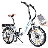 BLUEWHEEL 20' klappbares E-Bike Deutsche Qualitätsmarke Shimano 7 Gang-Schaltung...
