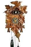 Eble Kuckucksuhr Kuckuckuhr Echtholz NEU batteriebetriebenes Quartzwerk Musik...