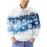 Weihnachts-Sweatshirts für Herren, modisch, Weihnachtspullover, Grafikdruck,...