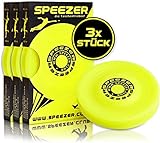 SPEEZER® Mini Frisbee 3er Set – die gelbe Wurfscheibe ist das Outdoor Fun...