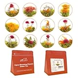 LWXLJMJZC – 12 Stück einzeln verpackter blühender Tee Blooming Tea, Jasminblütentee,...