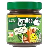 Knorr Gemüse Bouillon im Glas mit vollem Geschmack und mit natürlichen Zutaten 136 g