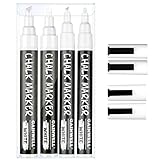 GAINWELL Weißer flüssiger Kreidemarker 3mm und 6mm Spitzen - Verwendung auf Kreidetafel,...