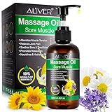 Massageöl für Muskelentspannung Gelenkschmerzen Linderung, Lavendel Peppermint Massage...