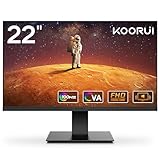 KOORUI 22 Zoll Gaming Monitor mit integrierten Lautsprechern, 100Hz, 1080p Bildschirm...