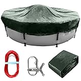 STARPYNG Round Pool Cover - Poolabdeckplane,640cm,Winterabdeckplane...