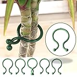 Generic 200 Stück Gartenpflanze Clips Pflanzenklammern, Pflanzenclips zur Unterstützung...