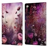 Head Case Designs Offizielle Haroulita Feenstaub Pink Lila Blätter Und Blumen Leder...