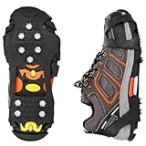 UMIUP Steigeisen für Schuhe, 10 Zähne Schuhkrallen, Anti Rutsch Schuhkralle,...