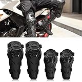 Motorrad Knieschoner und Ellenbogenschoner Set,4 Stück verstellbare Knie Schutz...