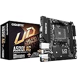 GIGABYTE A520I AC Motherboard - Unterstützt AMD Ryzen 5000 Series AM4 CPUs, 6 Phasen...