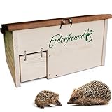 Erdenfreund® Igelhaus mit Rattenklappe, Sicherheitsverschluss &...