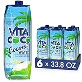 Vita Coco Pures Kokoswasser 6x1L, natürlich hydrierend mit Elektrolyten, glutenfrei, voll...