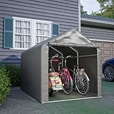 Thananddo Fahrradgarage 157x218x166cm, Gartenschuppen Geräteschuppen Lagerzelt...