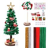 XIMISHOP Weihnachten Pfeifenreiniger Zum Basteln, Bunte Christmas Pfeifenputzer...