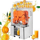 VEVOR Orangenpresse Orangensaftpresse automatische kommerzielle Maschine aus Edelstahl 20...