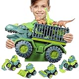 burgkidz Dinosaurier Truck Spielzeug, Dino Trucks Transporter Spielset mit...